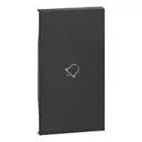 Tasto illuminabile con simbolo campana Bticino KG01M2D Living Now 2 moduli Dark