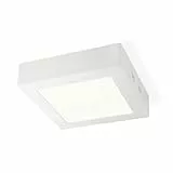 Home Sweet Home Moderno Lampada Faretti LED Ska | Quadrato | 17/17/3.6cm | Bianco | plafoniera realizzato in metallo | LED integrato | 12W | 1200lm | 3000K | luce bianco caldo