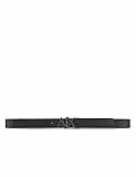 ARMANI EXCHANGE Cintura Reversibile Con Piastra A Cerniera Con Logo, Cintura, Uomo, Black (Black/Phantom - Black/Phantom 43120), 38