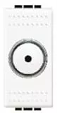 BTicino N4402N Dimmer a Manopola Resistivo 500 W con Deviatore, Bianco