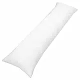 Totsy Baby Cuscino per traversina laterale 145 x 40 cm - cuscino per dormire laterale cuscino comfort cuscino per adulti bianco