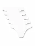 Iris & Lilly Brasiliana in Cotone Donna, Pacco da 5, Bianco, 52
