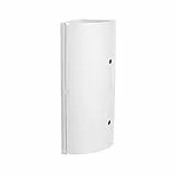 TATAY 4480102 Mensola angolare con 2 porte plastica bianco 20 x 20 x 62,5 cm