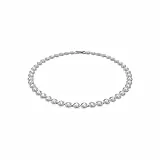 Swarovski Collana Angelic, Rotondo, Bianco, Placcato rodio