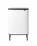 Brabantia Pattumiera, Bianco, 2 x 30 Litri