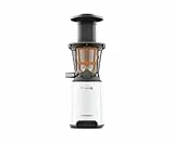 Kenwood JMP400WH PureJuice Estrattore di Succo a Freddo, Centrifuga Slow Juicer con passino, funzione risciacquo, salvagoccia, contenitore raccogli polpa 1,3L, contenitore succo 1L, Bianco