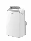 Midea Condizionatore Portatile Mobile Eco 35 HP, Raffreddamento 12000 BTU/h(3,5kW), Riscaldamento 10000BTU/h(2,9kW),43㎡/117m³, 4-in-1 Aria Climatizzatore Portatile,Ventilatore, Deumidificazione