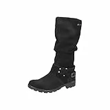 RICOSTA Ragazza Stivali Riana,Larghezza: Normale (Wms),Soletta Removibile, Tex,Stivali,Stivali a Gambale Lunga,Nero (Schwarz / 090),39 EU