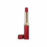 L'Oréal Paris Rossetto Matte, Color Riche Colors of Worth, Effetto Volumizzante e Idratante, 300 Le Rouge Confident, 1,8 g