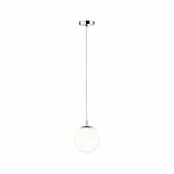 Paulmann 70895 Sospensione Globe Rotonda Max. 20W Lampadario IP44 Satinato, Cromo Lampada per soffitto E27