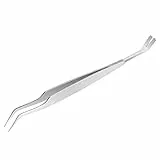 Olakin Pinza per Zecche, Pinzette per Zecche in Acciaio Inox, 2 in 1 Set di Attrezzi Rimozione Zecche per Persone, Cani, Gatti