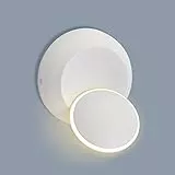 LED Lampada da Parete Interno 5W, Moderno Applique da Parete Interni Bianca Neutra 4000K, 350° su e Giù Regolabile Design, Lampada a Muro in Acrilico Perfetto per Camera da Letto Soggiorno Corridoio