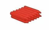 Jovi - Pastelli Rotondi, Confezione da 12 unità, Colore Rosso, Tratto liscio e omogeneo, Resistenti e ad alte prestazioni, Senza Glutine (98002)