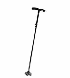 TEMPO DI SALDI Bastone Da Passeggio Pieghevole Con Luce Torcia A Led E Altezza Regolabile