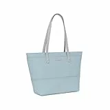Hexagona SERENA-Hexagona Paris-Borsa a spalla-da Donna-Collezione SERENA-Celeste-in Sintetico-Borsa a spalla-Borsa a mano da donna-Borsa a tracolla-Borsa piccola Donna,Bleu clair,L:44 h:28,5 P:14 cm