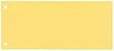 Leitz Esselte 20994 - Strisce divisorie in cartone, 1/3 A4, 100 pezzi, colore: Giallo