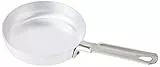 Pentole Agnelli Linea Alluminio 2 mm Padella con Un Manico Inox, Argento, 16 cm