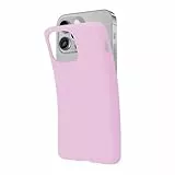 SBS Cover per iPhone 13 Pro rosa light pink Pantone 516 C, custodia morbida e flessibile antigraffio, cover sottile e comoda da tenere in tasca, custodia compatibile con ricarica wireless
