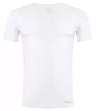 Fila FU5001 T-Shirt, Maglietta a Manica Corta Uomo, Bianco, XXL