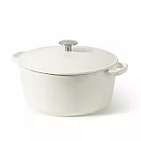 CAROTE Casseruola in ghisa smaltata con coperchio 26CM/5L,Cocotte Enameled Cast Iron Casserole Dutch Oven Pot Pentola per stufare, cuocere e arrostire, pentola per il pane a induzione