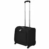 vidaXL Trolley da Pilota Nero Valigia per Viaggi Borsa Borsone Bagagli Ruote