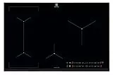 Electrolux LIL83443 Piano cottura ad induzione Bridge 80 cm, tecnologia Hob2Hood® e funzione Bridge
