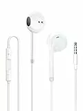 Cuffie,Cuffie con Filo,Auricolari con Filo,Cuffiette Sport in-Ear Stereo con Microfono,Compatibile con tutti i dispositivi per cuffie jack da 3,5 mm