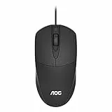 Mouse Ufficio Notebook Desktop Wired USB Mouse Basso Rumore USB Wired Mouse AOC MS121 Leggero Stabile Mouse
