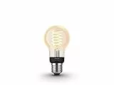 Philips Hue White Filament, Lampadina a filamento connessa, Luce Bianca Calda, dimmerabile, attacco E27, 9W