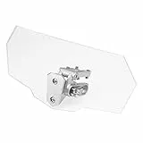 EBTOOLS Parabrezza Moto Spoiler di Estensione Parabrezza e deflettori per moto deflettori vento Parabrezza regolabile universale spoiler Moto Parabrezza deflettori Prolunga Deflettore (trasparente)