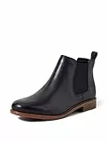 Clarks Taylor Shine, Stivali Donna, Black Oily Leather, 37.5 EU