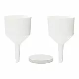 KENZIUM - Pack 2 x Imbuti Buchner e Carte Da Filtro | Buchner: Diametro 75 mm | Polipropilene | Carta Da Filtro Piatta: Diametro 70 mm, Qualitativo, Velocità Media | Ideale Laboratorio e Educazione