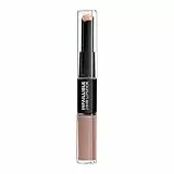 L'Oréal Paris MakeUp Rossetto Balsamo 2in1 Infaillible 2 Step 24H, Rossetto a Lunga Tenuta, Balsamo Idratante, Effetto No Transfer, 116 Beige to Stay
