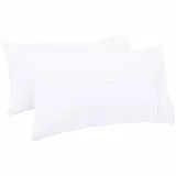 Amazon Basics - Federe a 400 fili, Confezione da 2, 50 x 80 cm, Bianco