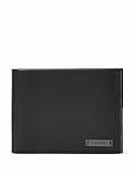 Calvin Klein Portafoglio Uomo Smooth W Plaque 10 CC Coin Pass Piccolo, Nero (Black), Taglia Unica