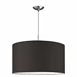home sweet home collection HSH Lampadario Shade (senza lampadina), per soggiorno camera da letto corridoio attacco E27 lampada a sospensione tubo deluxe bling Ø 50 cm - cioccolato