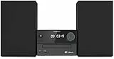 KENWOOD, Sistema HiFi Stereo M-420DAB, con Sintonizzatore DAB+ e FM con RDS, Bluetooth per Audio-Streaming V5.0 (A2DP), Lettore CD e Riproduzione MP3 (Incluse Funzioni Shuffle/Repeat), Black