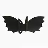 Proumhang Bambini Halloween Cape Wing,Ali di Pipistrello per Bambini da 0 a 8 Anni,Oggetti di Scena per Cosplay,Decorazioni di Halloween Mantello di Pipistrello,Nero,S(0~5 Anni),48cm x 20cm
