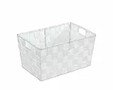 WENKO Cestino da bagno Adria S, bianco - cestino per il bagno Capacità: 6.24 l, Polipropilene, 30 x 15 x 20 cm, Bianco
