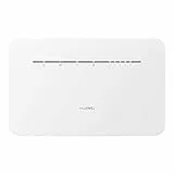 Huawei 4G+ Router Mobile 4G Wi-Fi Lte (Cat. 7) Hotspot, Velocità Di Download Fino A 300 Mbps, Supporta Il Wi-Fi Dual Band, La Selezione Automatica E Il Beamforming, 4 Porte Ethernet Gigabit, Bianco,