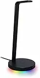 Razer Base Station V2 Chroma - Supporto Cuffie e Hub USB con Illuminazione RGB, con Audio Surround 7.1, Supporto Cuffie Integrato con Base Antiscivolo, Nero