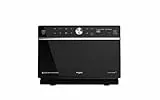 Whirlpool Microonde a libera installazione MWSC 9133 SB Supreme Chef Termoventilato combinato con grill + vapore, 33 litri, Tecnologia 6° senso, piatto girevole