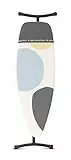 Brabantia - Asse da Stiro D - Per Caldaia a Vapore - Modello XL per Stirare - Regolabile in Altezza - Piedini Antiscivolo Protettivi Robusti - Adatto per Stirare Seduti - Spring Bubbles - 135x45 cm