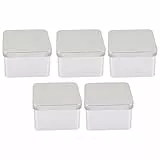 TOPBATHY Barattoli per tè, contenitori per caffè, contenitori per aromi, latta, spezie, contenitori per biscotti, per tè, caffè, caffè, 5 pezzi
