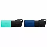 Kingston DataTraveler Exodia M USB3.2 GEN 1, 256 GB, Nero/Verde & DataTraveler Exodia M DTXM/64GB USB 3.2 Gen 1 - con tappo mobile, Nero