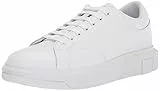 ARMANI EXCHANGE Venice Con Logo Ricamato Sulla Suola Della Piattaforma, Scarpe da ginnastica Uomo, Bianco Opaco, 42 EU