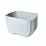 Pattumiera da Appendere, Cestino dei Rifiuti Plastica Della Cucina Appeso, Pieghevole Contenitore Rifiuti Cucina da Appendere, 5L Cestino Spazzatura Sospeso Per Cassetto Della Cucina Rubbish (Grigio)