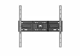 Meliconi Slimstyle Plus 400 S, Supporto TV Parete Fisso Ultra Sottile per TV a Schermo Piatto da 40' a 82', Staffa TV con VESA 200-300-400, Portata 50 Kg, Nero