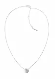 Calvin Klein Collana da donna Collezione MINIMAL CIRCULAR in acciaio inossidabile Argento (Con cristalli) Taglia unica