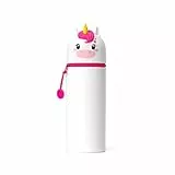 Legami , Astuccio 2 In 1 Morbido Silicone Kawaii Portapenne Da Tavolo Chiusura Con Cerniera 6 3 Cm Unisex Bambini E Ragazzi, Unicorn, Taglia unica